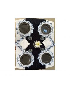 flower-embroidery-napkin-placemat-navy blue border