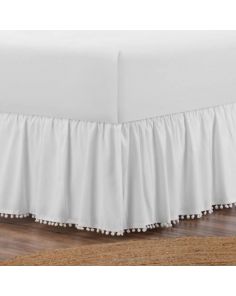 cotton-sateen-gathered-pom-fringe-boho-bed-skirt