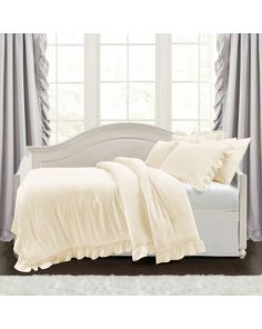 sateen-solid-ruffle-daybedset-Ivory Solid