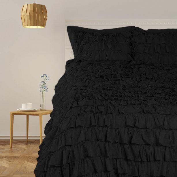 sateen-solid-waterfall-ruffle-duvet-cover-set-black-solid
