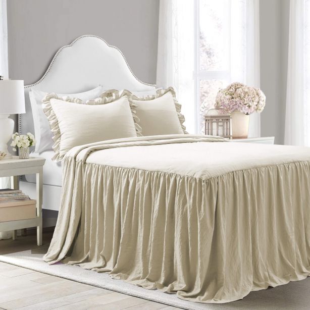 luxury-cotton-sateen-ruffle-bedspread