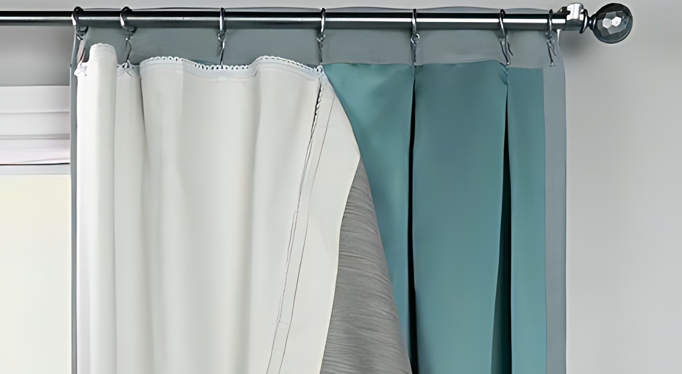 How do you use curtain liners with tab curtains?