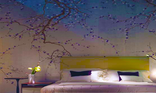 floral wallpaper decor bedroom